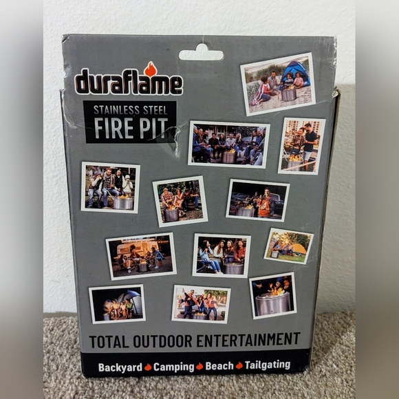 Duraflame Smokeless Firepit 19" Stand Only No Fire Pit Outdoors Backyard Camping - Picture 4 of 7